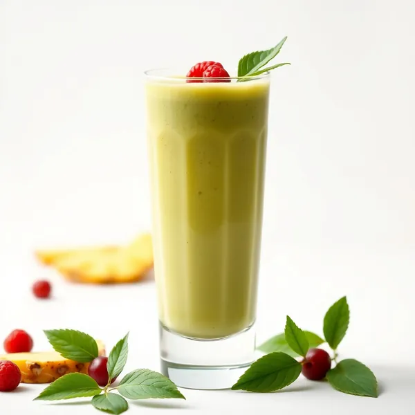 Keto-Friendly Pineapple Matcha Tea Smoothie