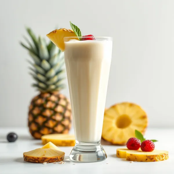 Keto-Friendly Pineapple Oat Milk Smoothie