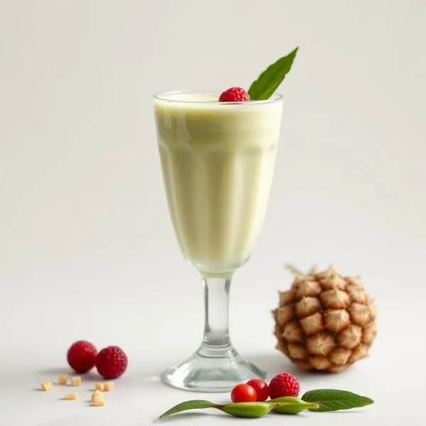 Keto-Friendly Pineapple Pea Milk Smoothie