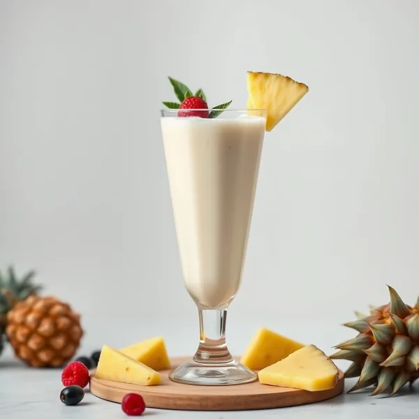 Batido de Leche de Espelta y Piña Amigable con Keto