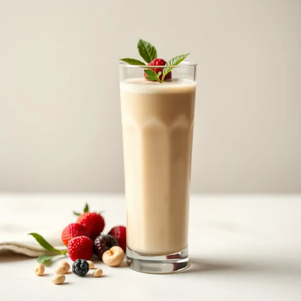 Batido de Leche de Anacardo con Proteína Amigable con Keto