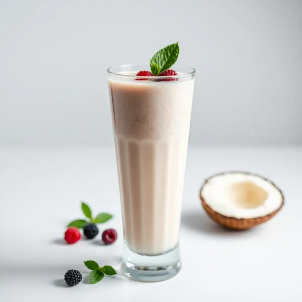 Batido de Proteína Amigable con Keto y Agua de Coco