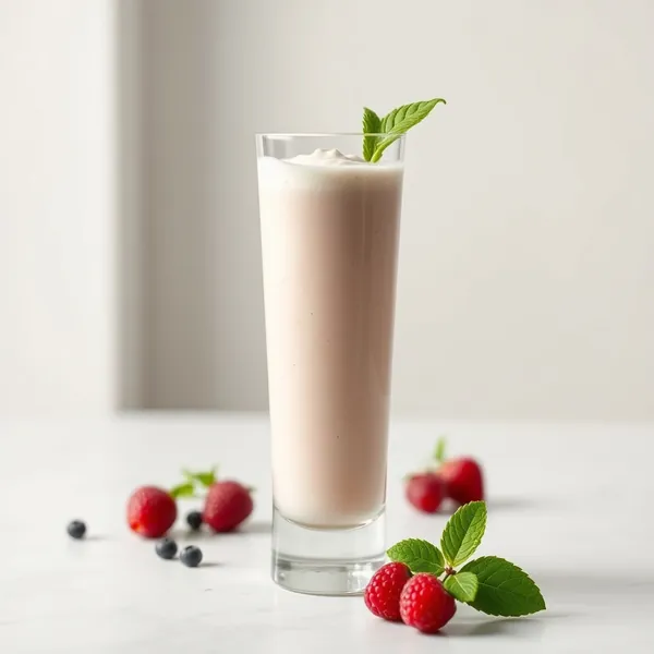 Smoothie de Iogurte Grego com Proteína Amigável ao Keto