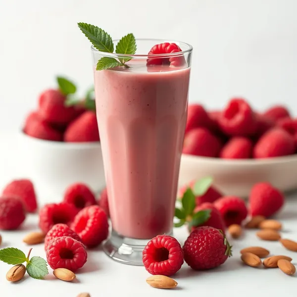 Smoothie aux Framboises et au Lait d'Amande Amical Keto
