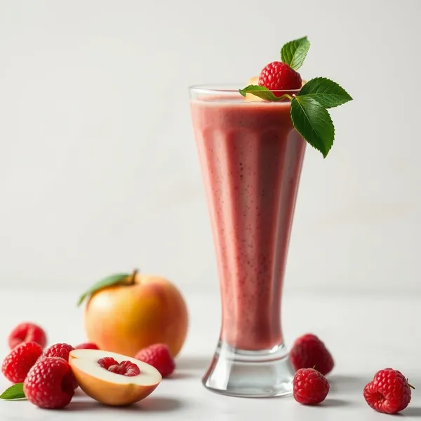 Keto-Friendly Raspberry Apple Juice Smoothie
