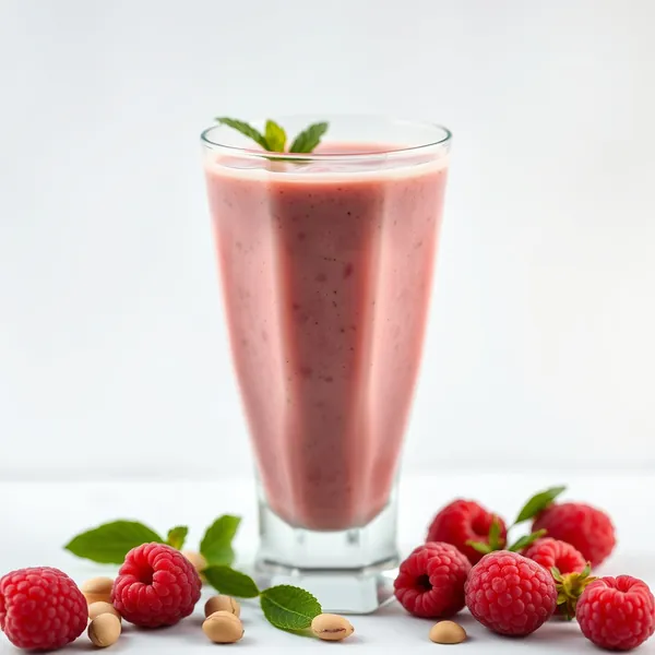 Smoothie au Lait de Pistache et Framboise Amical Keto