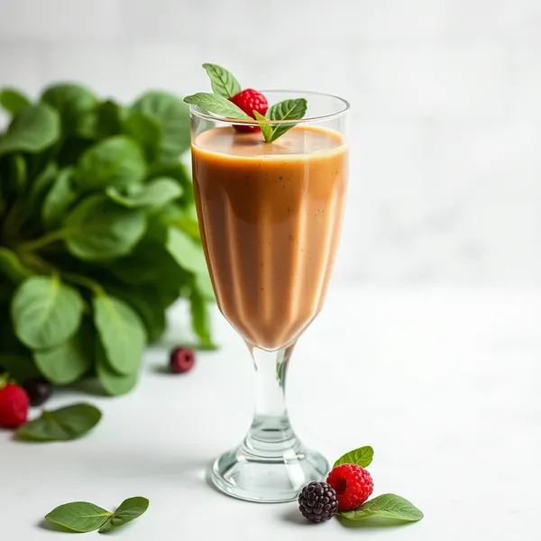 Keto-Friendly Spinach Cold Brew Coffee Smoothie