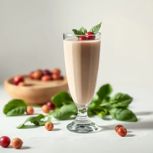 Smoothie de Espinafre e Leite de Avelã Amigável com Keto