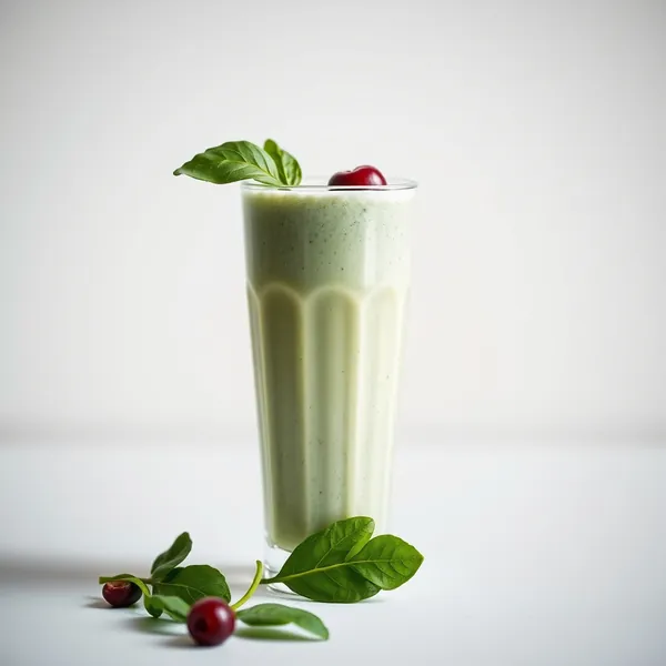 Keto-Friendly Spinach Kefir Milk Smoothie