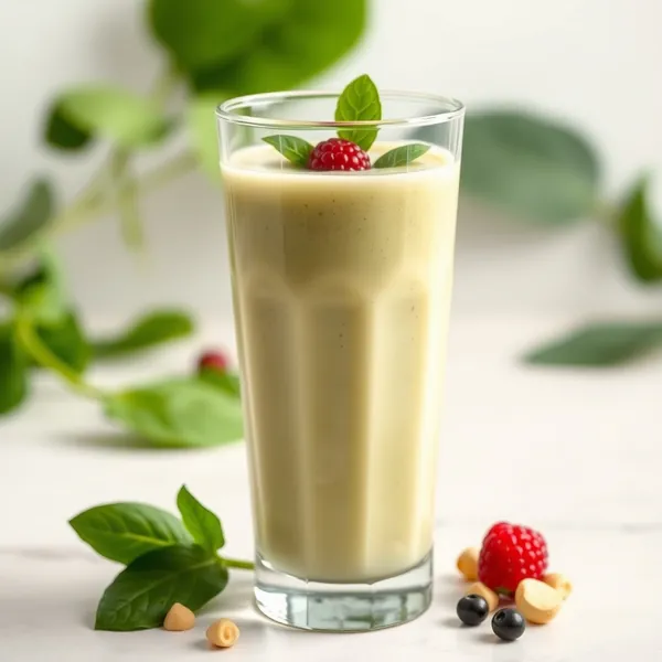 Smoothie Amigável Keto de Espinafre e Leite de Macadâmia