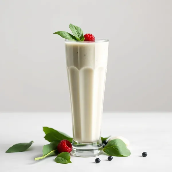 Smoothie de Espinafre e Leite de Arroz Amigável com Keto