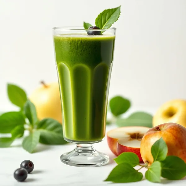Keto-Friendly Spirulina Apple Juice Smoothie