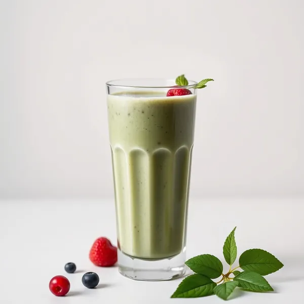 Smoothie di Spirulina e Latte di Canapa Amichevole con Keto