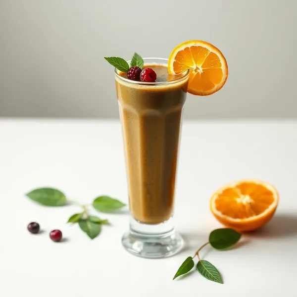 Smoothie de Laranja com Spirulina Amigável para Keto