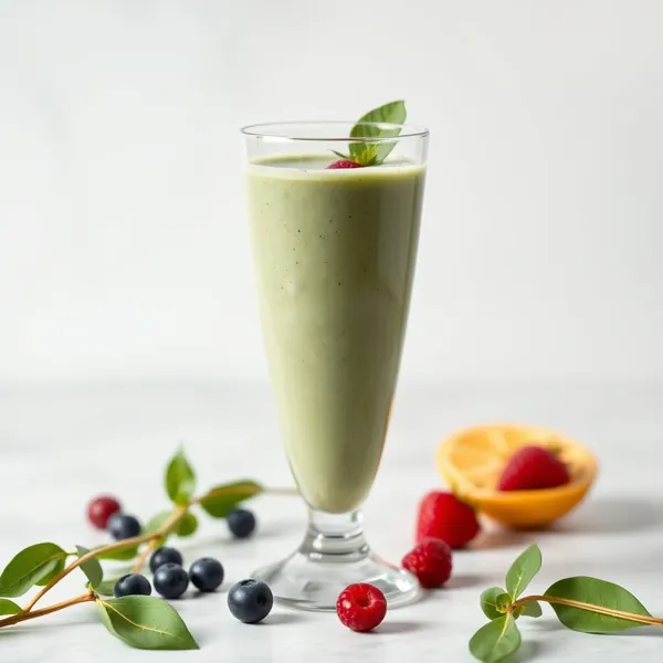 Keto-Friendly Spirulina Pea Milk Smoothie