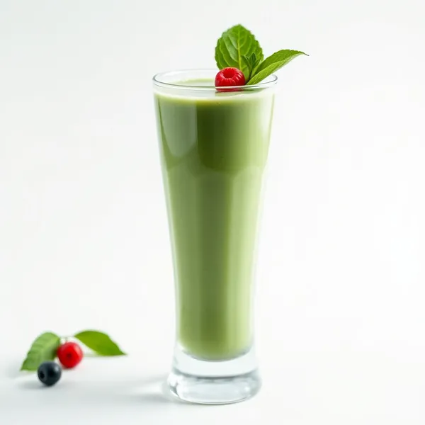 Smoothie de Soja e Espirulina Amigável com Keto