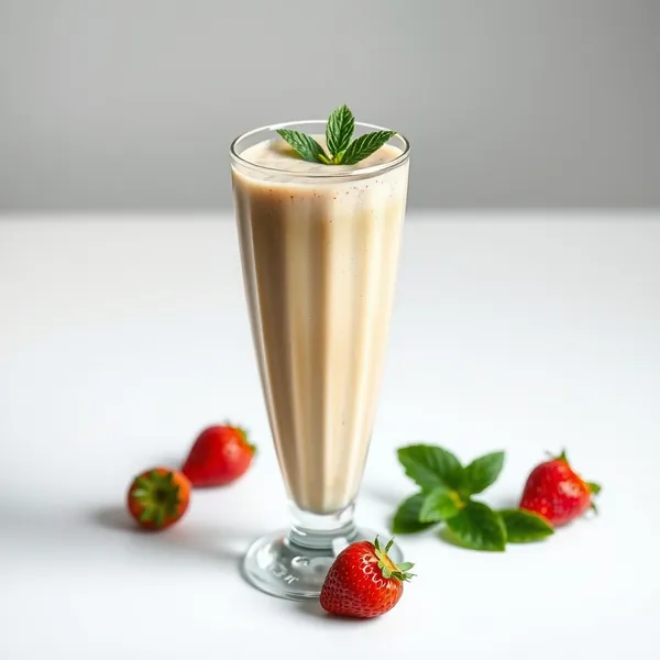 Batido de Té Matcha con Fresas Amigable con Keto