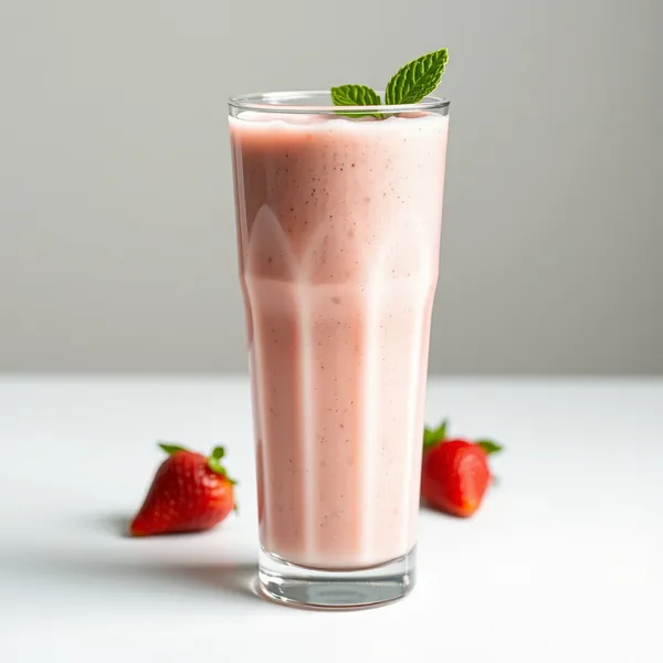 Keto-Friendly Strawberry Oat Milk Smoothie