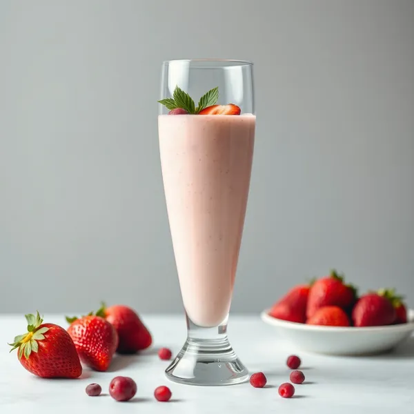 Smoothie di Riso con Fragole Amichevole Keto