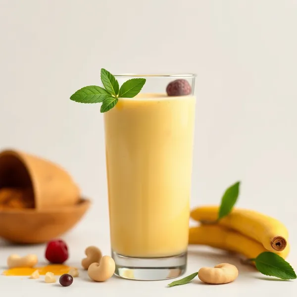Batido de Leche de Anacardo y Cúrcuma Amigable con Keto