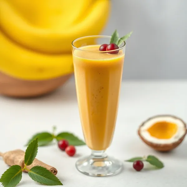 Keto-Friendly Turmeric Coconut Water Smoothie