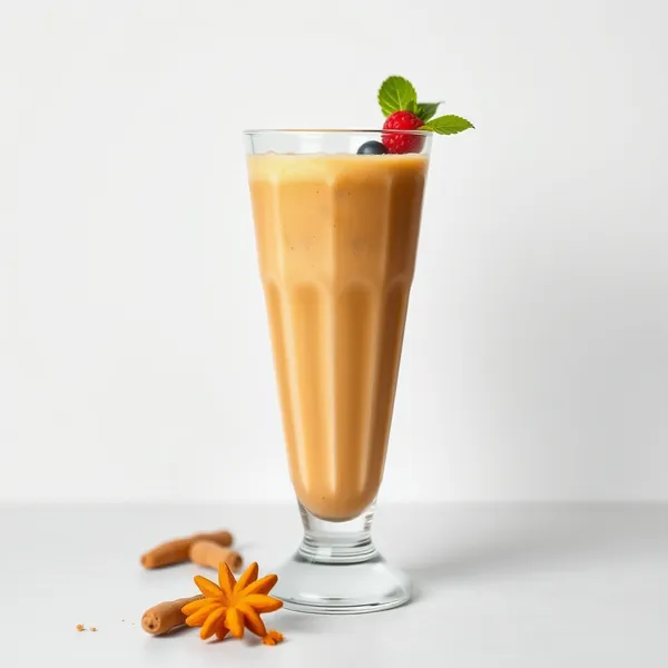 Keto-freundlicher Kurkuma-Eiskaffee-Smoothie
