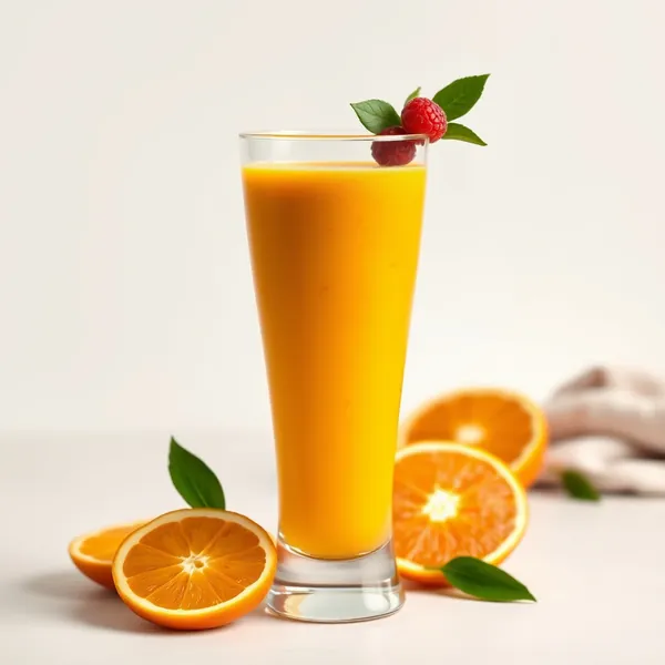 Keto-freundlicher Orange-Kurkuma-Smoothie