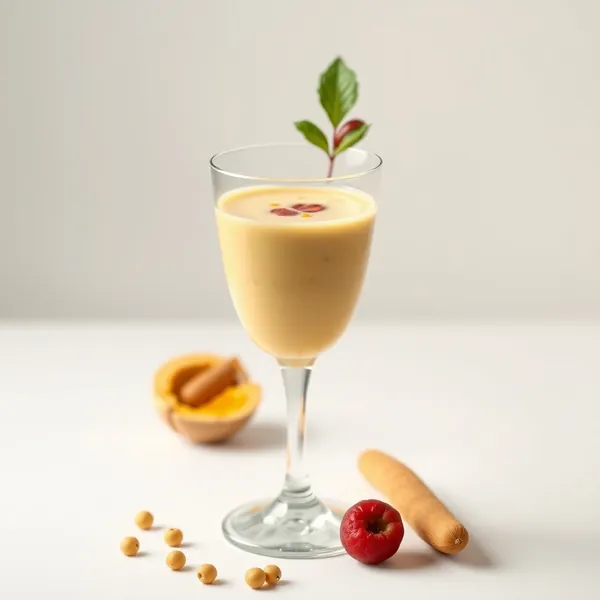 Smoothie di Latte di Piselli e Curcuma Amichevole Keto