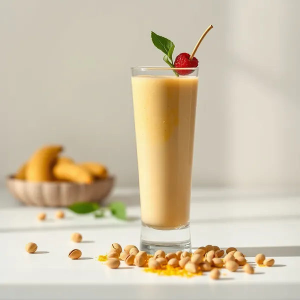 Smoothie au Lait de Pistache et Curcuma Amical Keto