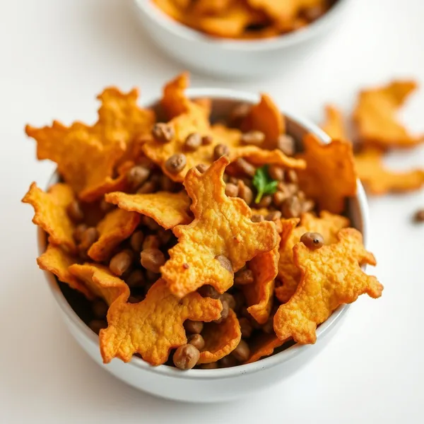 Linsen Chips aus dem Kessel