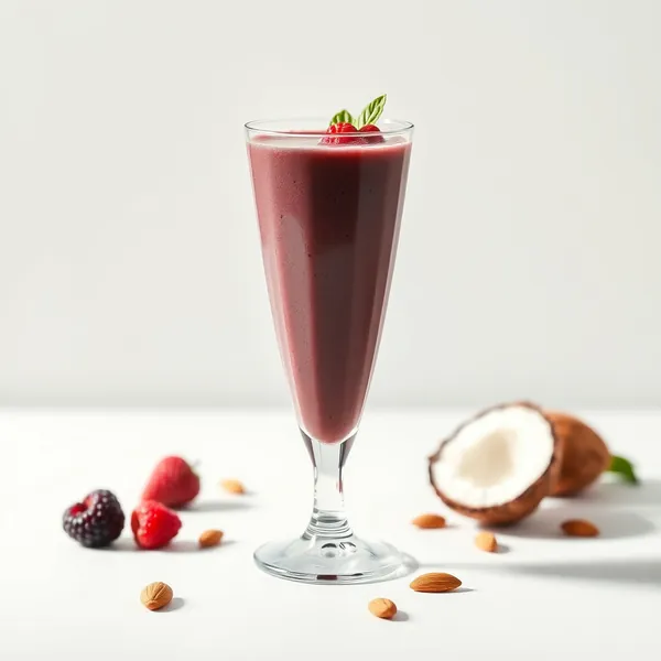 Low-Calorie Acai Almond Coconut Milk Smoothie