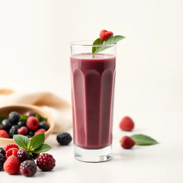 Low-Calorie Acai Macadamia Milk Smoothie