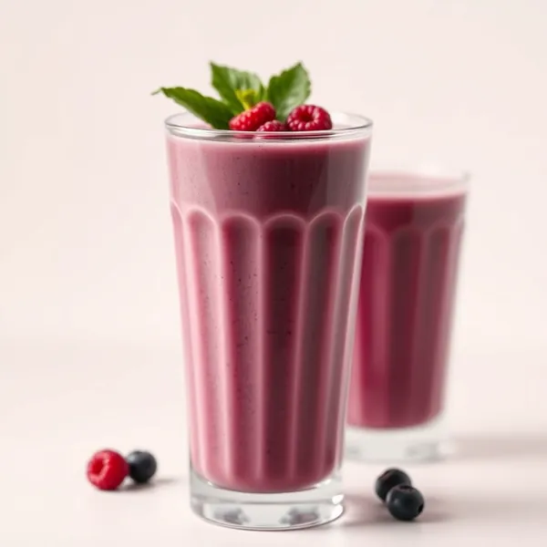 Smoothie Basse Calorie à l'Açaï et Lait de Soja