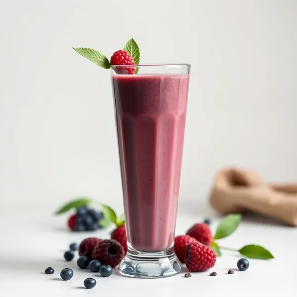 Smoothie Bajo en Calorías de Acai y Leche de Espelta