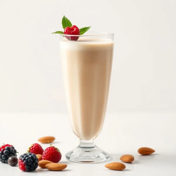 Smoothie Bas en Calories de Beurre d'Amande et Lait de Cajou