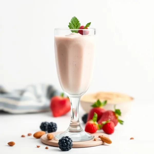 Smoothie de Beurre d'Amande et de Yogourt Grec Basse Calorie