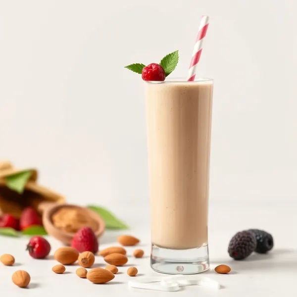 Low-Calorie Almond Butter Hazelnut Milk Smoothie