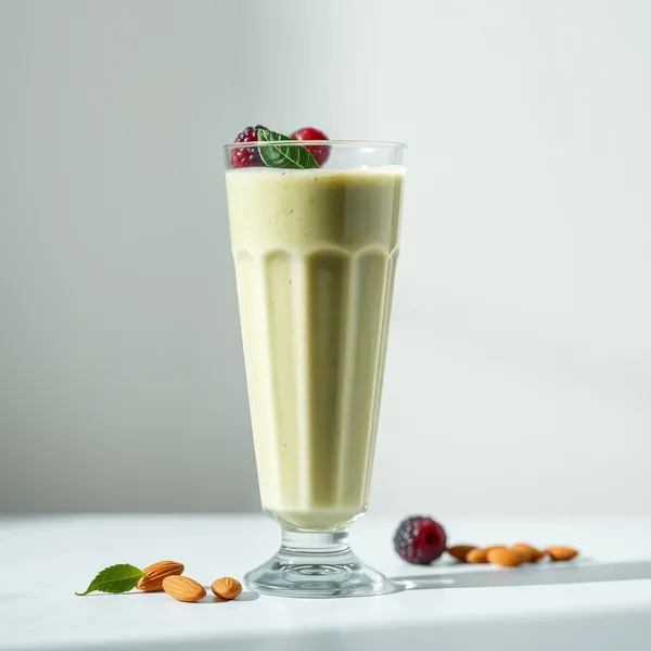 Low-Calorie Almond Butter Matcha Tea Smoothie