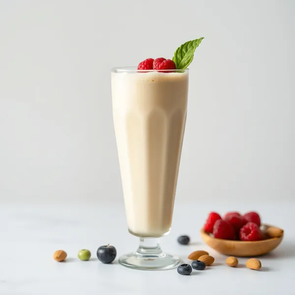 Smoothie au Beurre d'Amande et Lait de Pois Bas en Calories