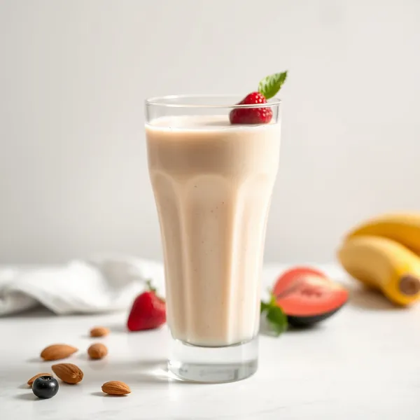 Smoothie de Beurre d'Amande et Lait de Soja Basse Calorie