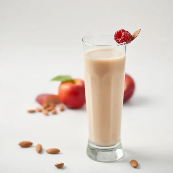 Niedrig-Kalorien Apfel Mandel Kokosmilch Smoothie