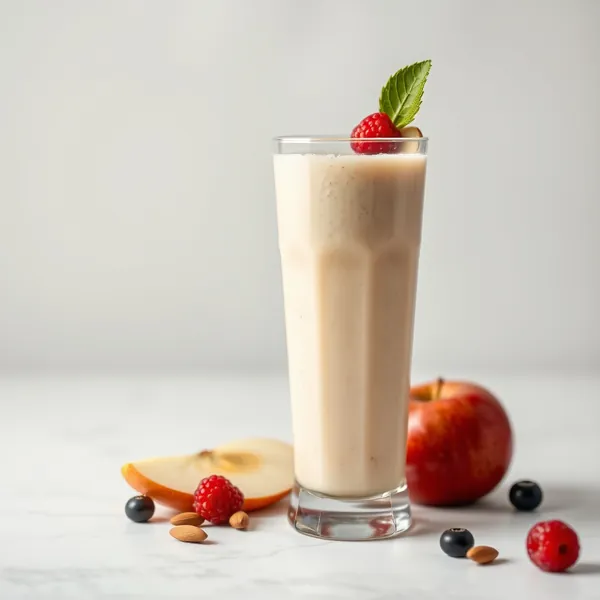 Smoothie Bas en Calories Pomme Lait d'Amande