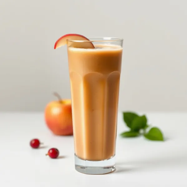 Niedrigkalorischer Apfel-Kaltbrühkaffee-Smoothie