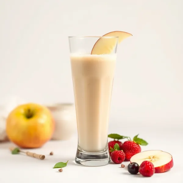 Smoothie Pomme et Lait de Cannabis Basse Calorie