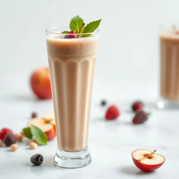 Low-Calorie Apple Macadamia Milk Smoothie