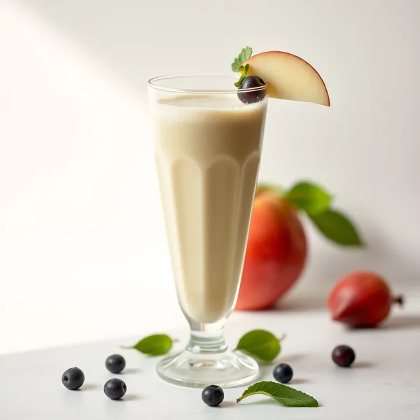 Smoothie Basso in Calorie di Mela e Latte di Piselli
