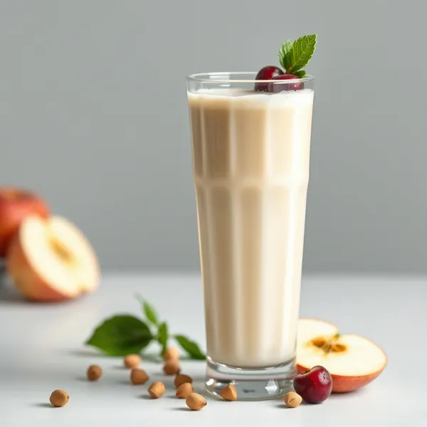 Niedrigkalorischer Apfel-Pistazienmilch-Smoothie