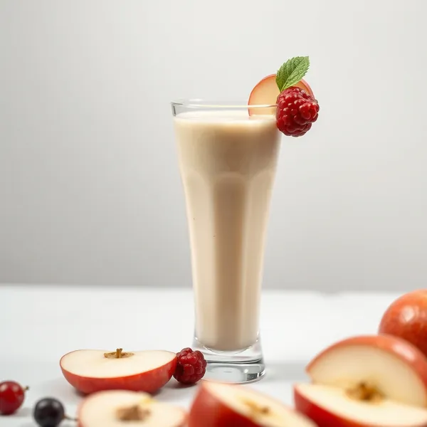 Smoothie de Arroz com Maçã Baixo em Calorias