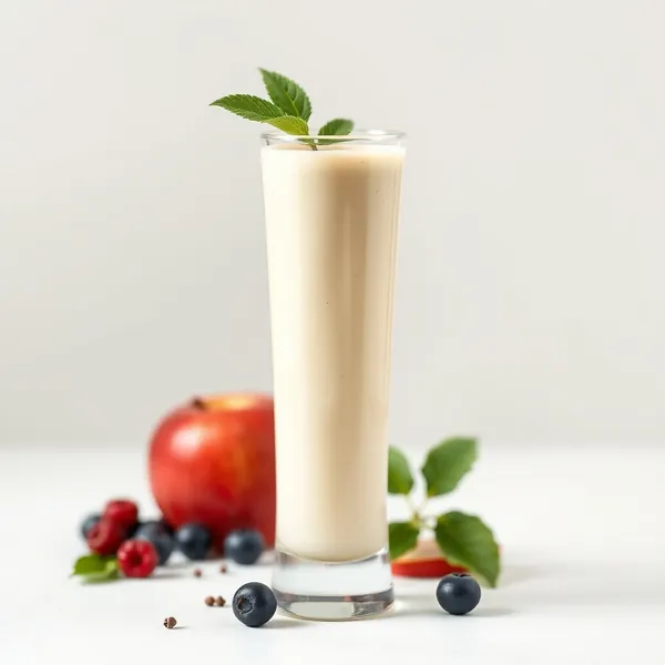Low-Calorie Apple Soy Milk Smoothie