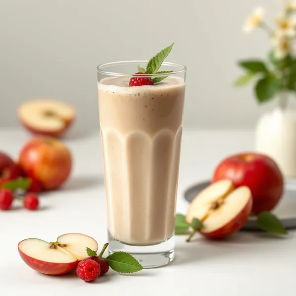 Niedrigkalorischer Apfel-Dinkelmilch-Smoothie